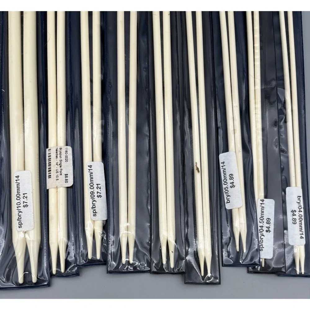Lot of 10 Bryspun‎ Crochet Flexible Knitting Needles 14